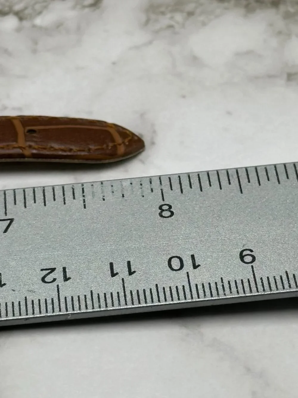 3/$30 Calvin Hill Watch Women Silver Tone White Dial 26MM Brown Band  8
